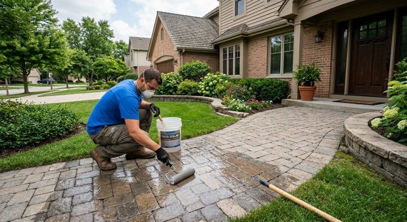 Sidewalk Concrete Sealing in Kansas City, KS