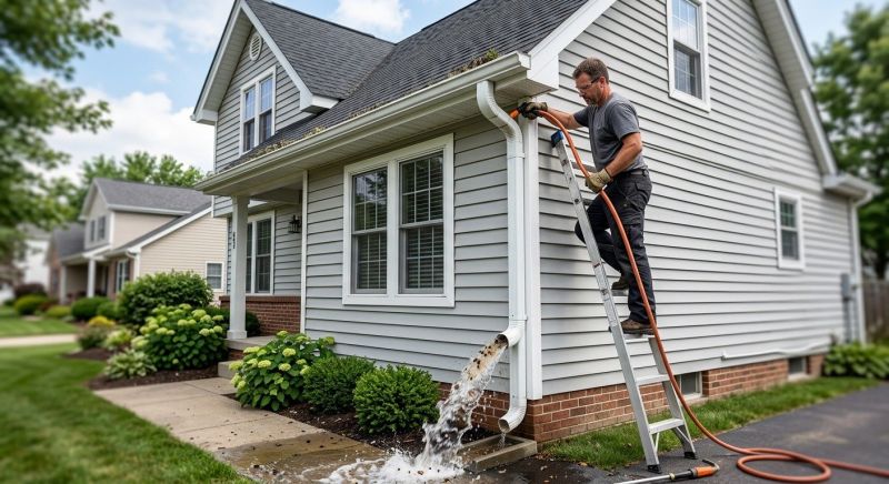 Downspout Blockage Removal in Pittsburgh, PA