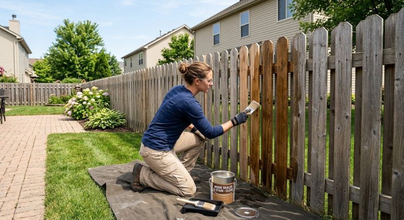 Fence Sealing in Kansas City, KS