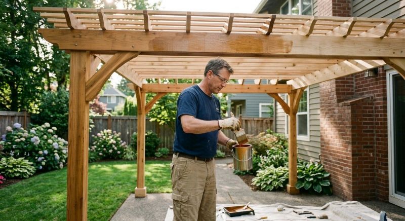 Gazebo Sealing in Tacoma, WA