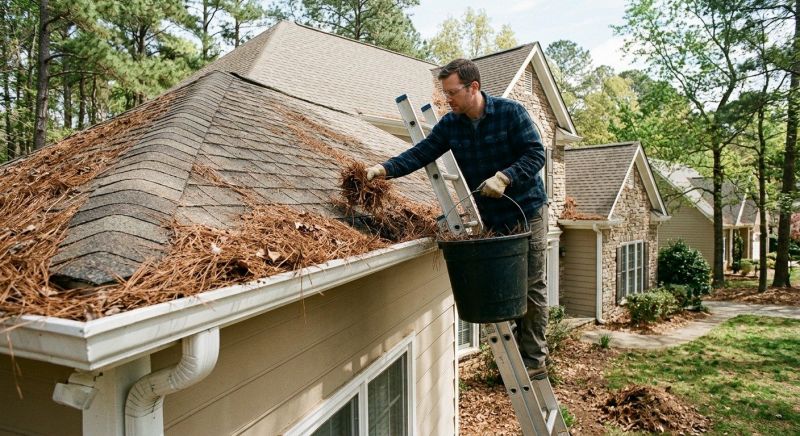 Gutter Pine Needle Removal in Westchester County, NY