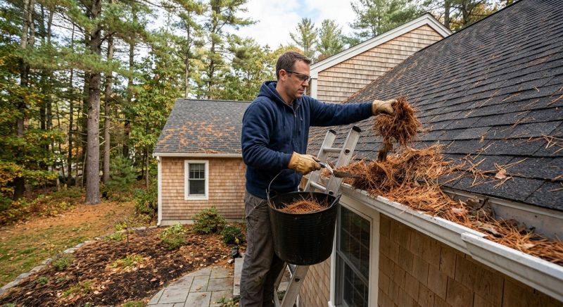 Gutter Pine Needle Removal in Fredericksburg, VA