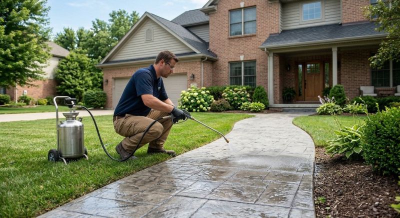 Sidewalk Concrete Sealing in Kansas City, KS