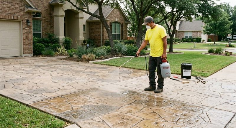 Stamped Concrete Sealing in Bellevue, WA